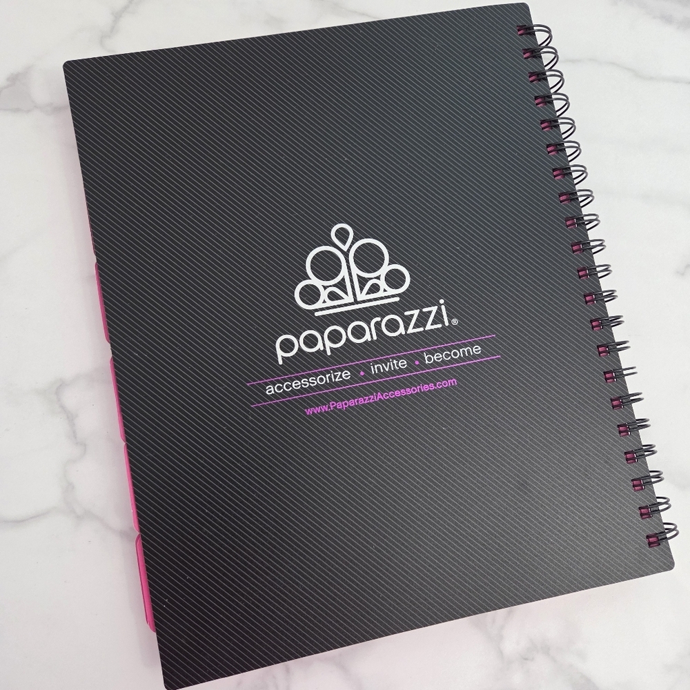 Paparazzi Consultant Organizer Black and Pink Party Planner Spiral Bound - Picture 12 of 15
